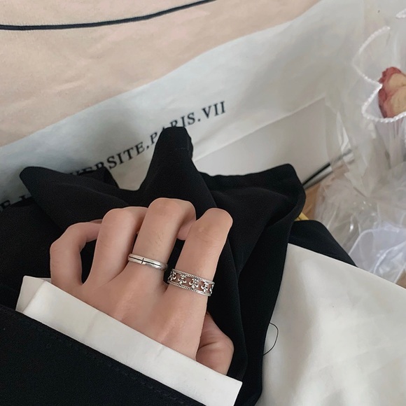 Silver ring, sterling silver ring, silver stacking ring, stacking silver ring - Picture 9 of 11